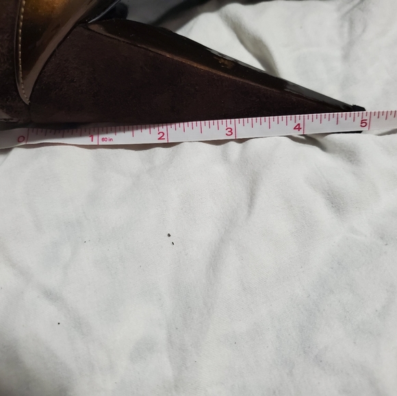 Brown Suede and Patent Leather Prada Shoe - Picture 5 of 5